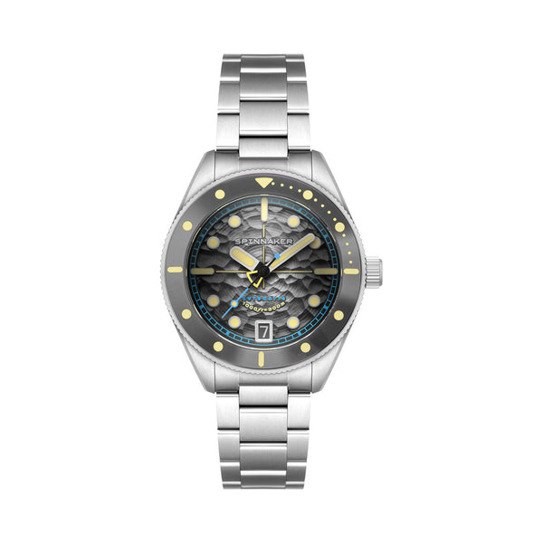 Spinnaker Challenger Automatic 300 Meter Mist Grey Dive Watch #SP-5159-44
