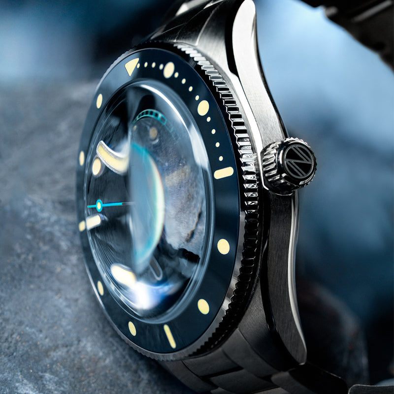 Spinnaker Challenger Automatic 300 Meter Mist Grey Dive Watch #SP-5159-44