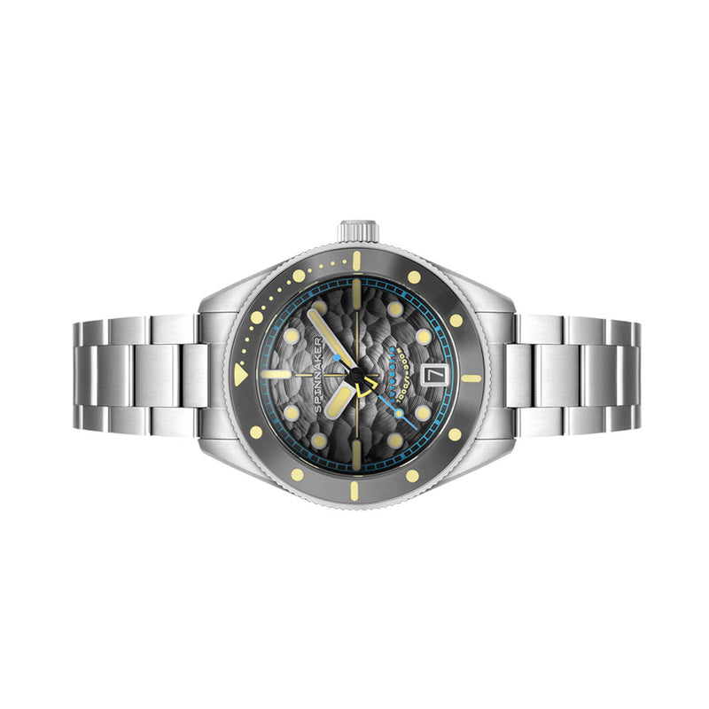 Spinnaker Challenger Automatic 300 Meter Mist Grey Dive Watch #SP-5159-44