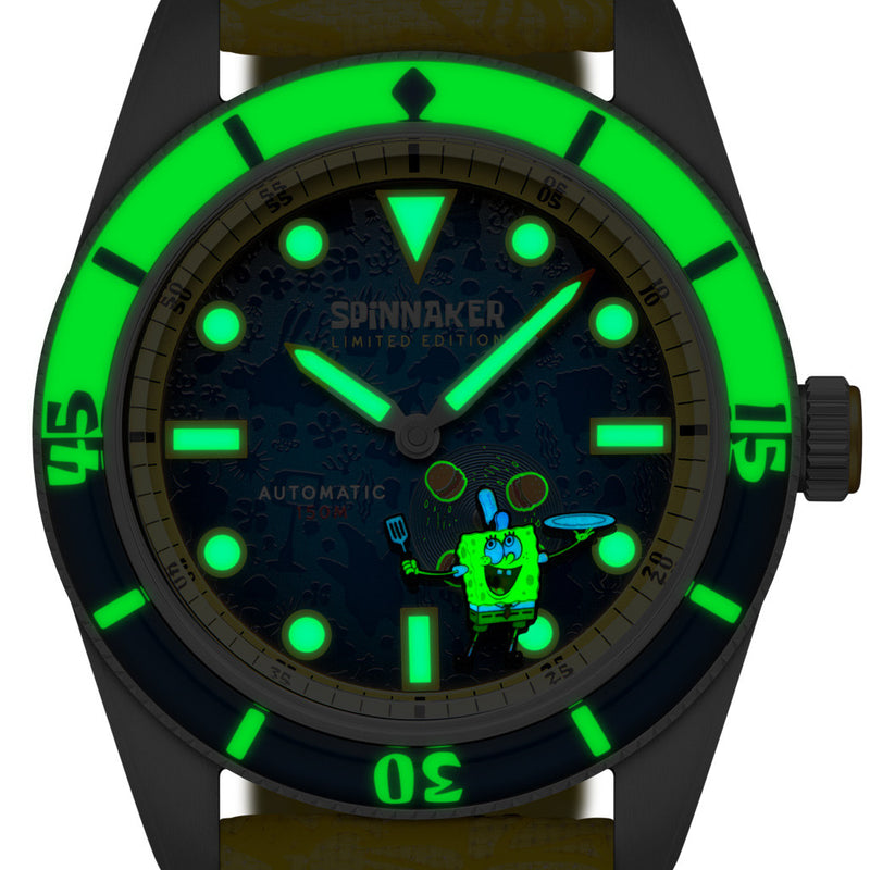 Spinnaker x Spongebob Fleuss LE Frenemies Spongebob Blue Watch #SP-5160-01