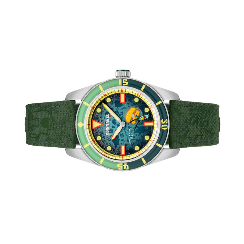 Spinnaker x Spongebob Fleuss LE Frenemies Plankton Green Watch #SP-5160-02