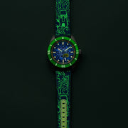 Spinnaker x Spongebob Fleuss LE Frenemies Plankton Green Watch #SP-5160-02