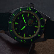 Spinnaker x Spongebob Fleuss LE Frenemies Plankton Green Watch #SP-5160-02