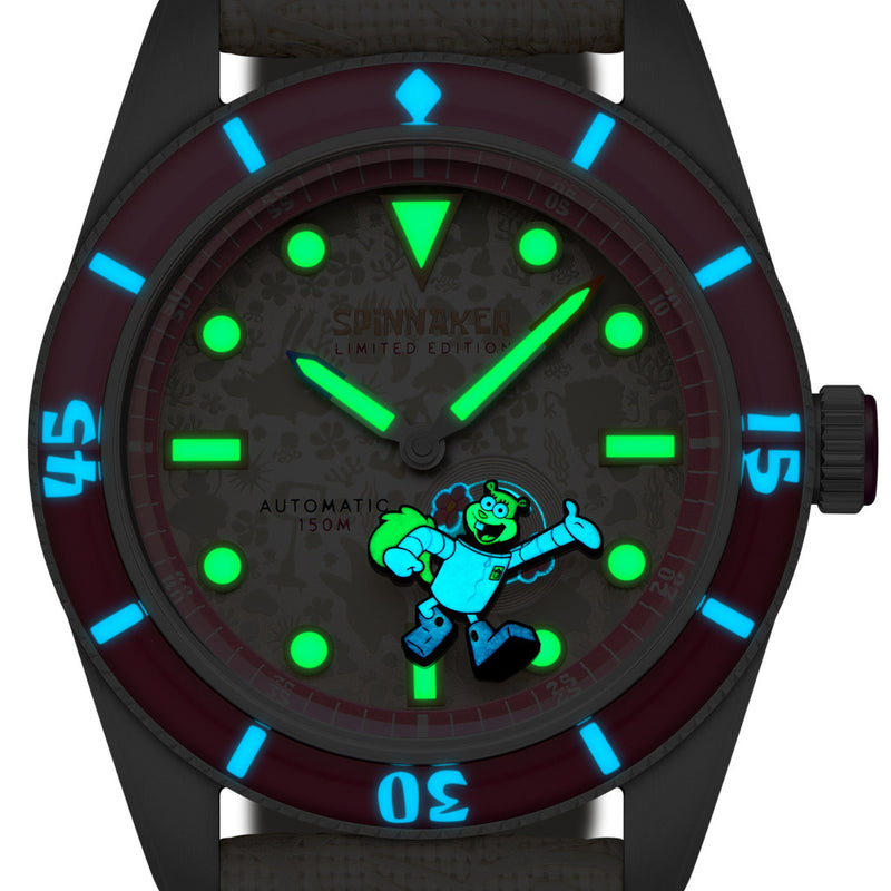 Spinnaker x Spongebob Fleuss LE Frenemies Sandy White Watch #SP-5160-03