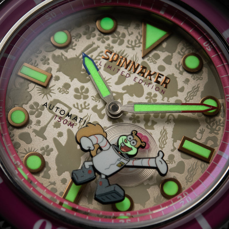 Spinnaker x Spongebob Fleuss LE Frenemies Sandy White Watch #SP-5160-03