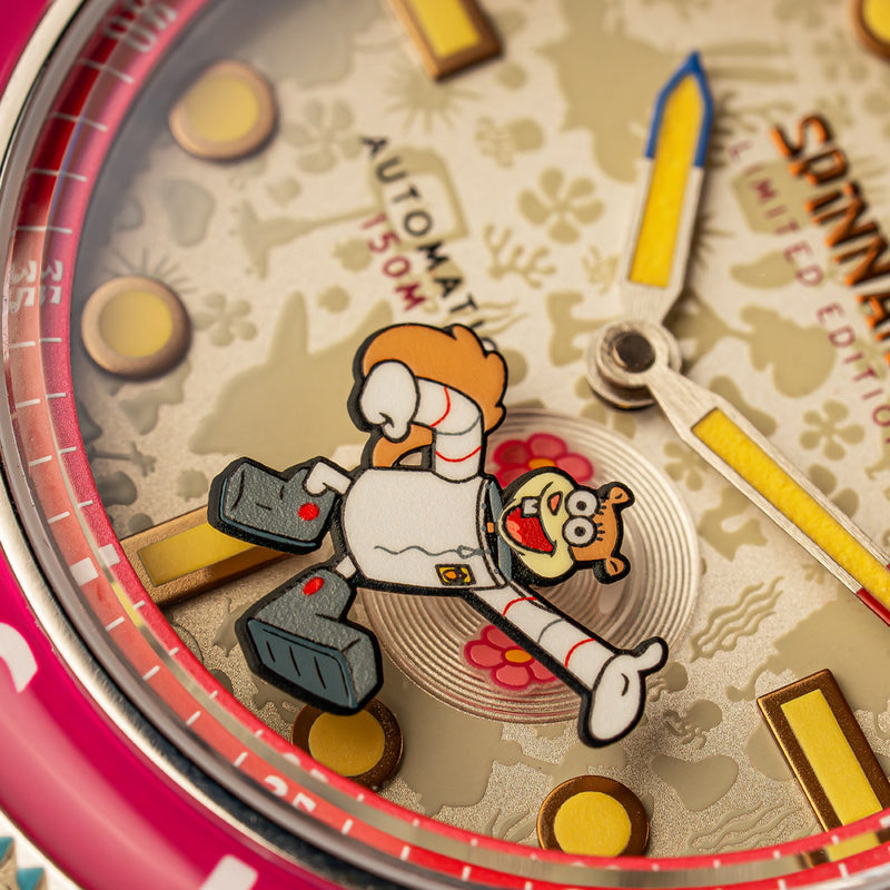 Spinnaker x Spongebob Fleuss LE Frenemies Sandy White Watch #SP-5160-03