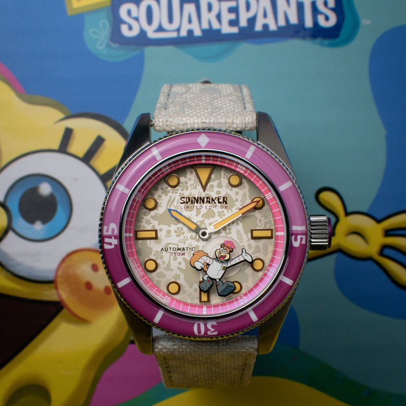 Spinnaker x Spongebob Fleuss LE Frenemies Sandy White Watch #SP-5160-03