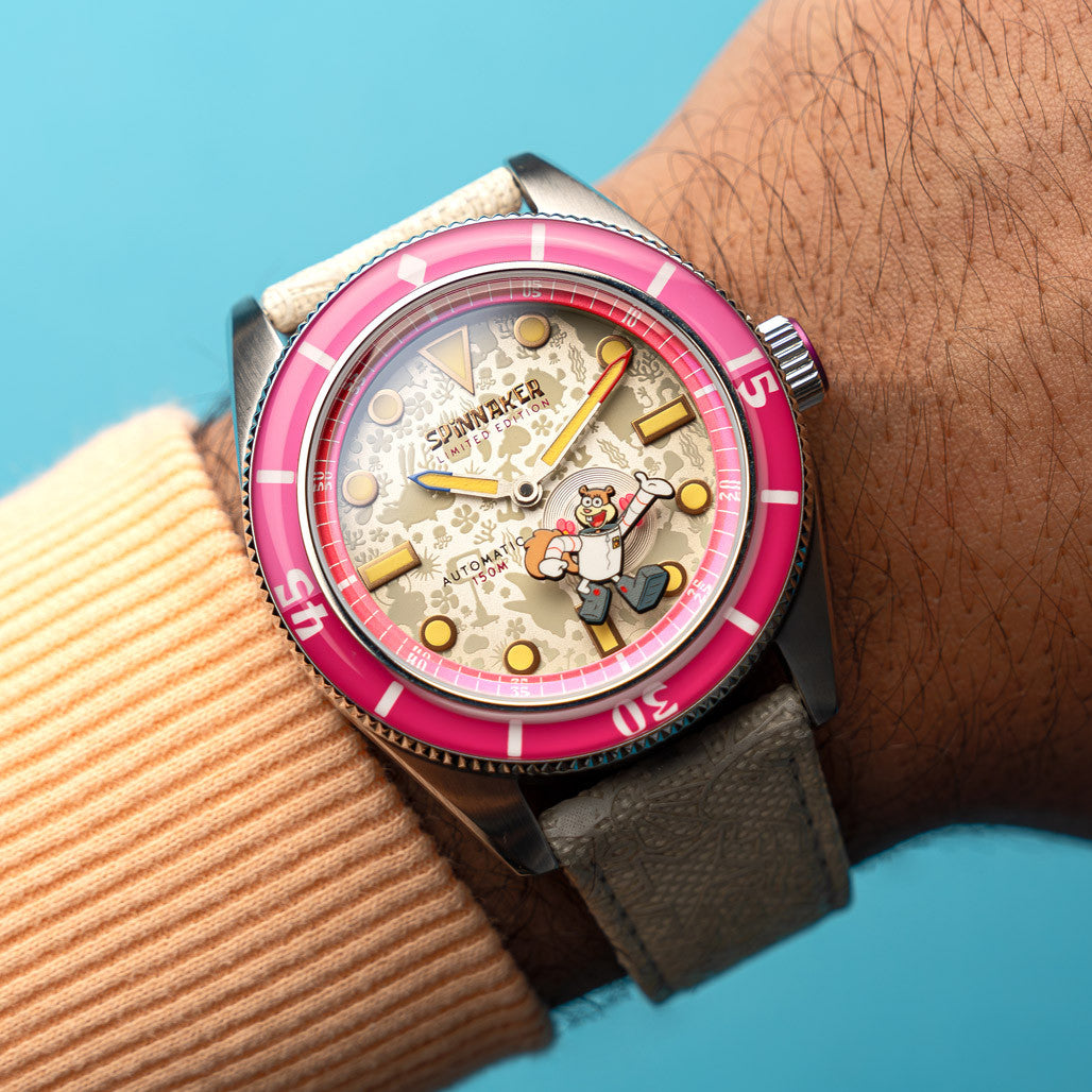 Spinnaker x Spongebob Fleuss LE Frenemies Sandy White Watch #SP