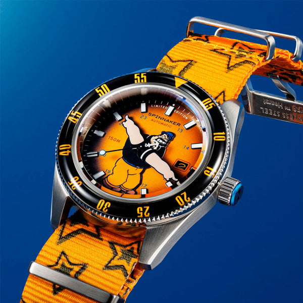 Spinnaker Fleuss Automatic Popeye Bronemies Limited Edition with Brutus Yellow Dial #SP-5161-01