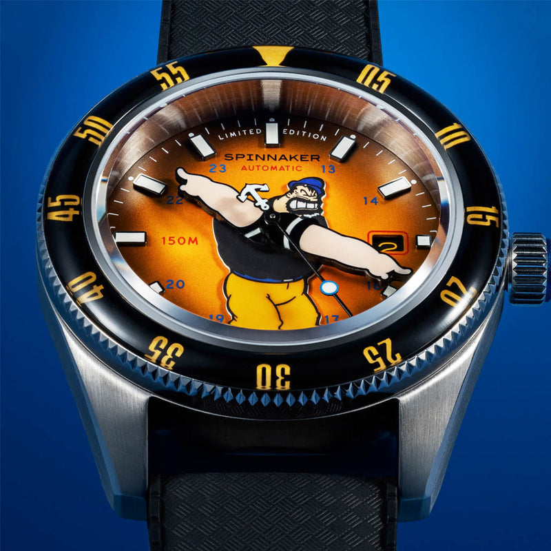 Spinnaker Fleuss Automatic Popeye Bronemies Limited Edition with Brutus Yellow Dial #SP-5161-01