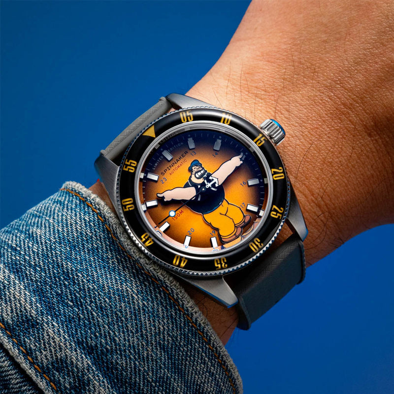 Spinnaker Fleuss Automatic Popeye Bronemies Limited Edition with Brutus Yellow Dial #SP-5161-01