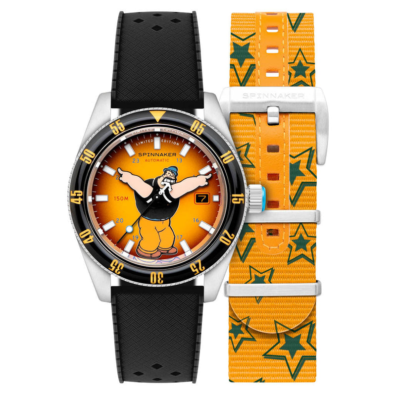 Spinnaker Fleuss Automatic Popeye Bronemies Limited Edition with Brutus Yellow Dial #SP-5161-01