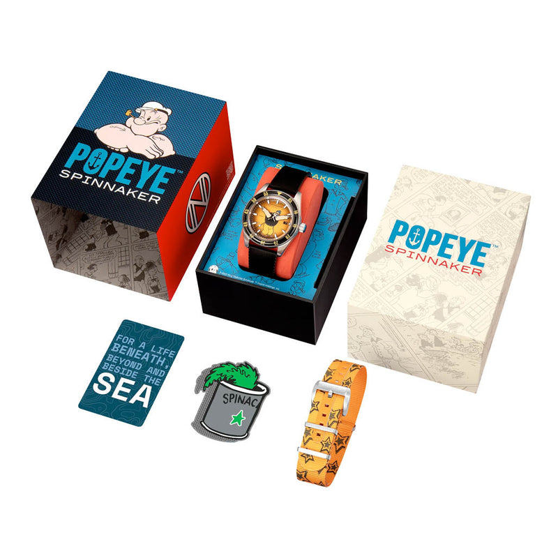 Spinnaker Fleuss Automatic Popeye Bronemies Limited Edition with Brutus Yellow Dial #SP-5161-01
