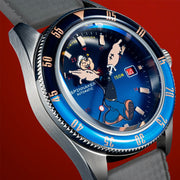 Spinnaker Fleuss Automatic Popeye Bronemies Limited Edition with Blue Dial #SP-5161-02