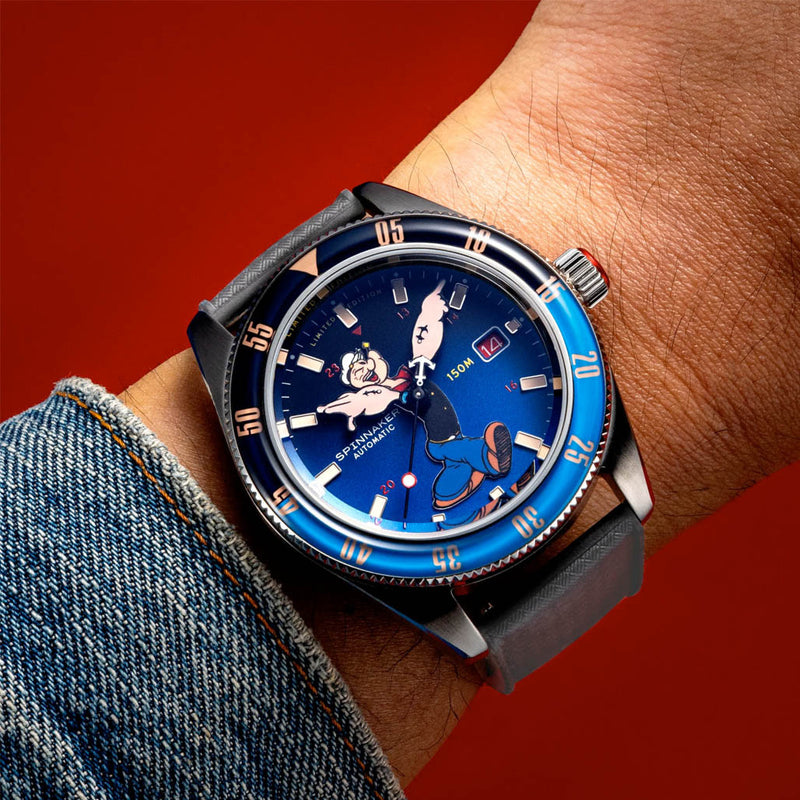 Spinnaker Fleuss Automatic Popeye Bronemies Limited Edition with Blue Dial #SP-5161-02