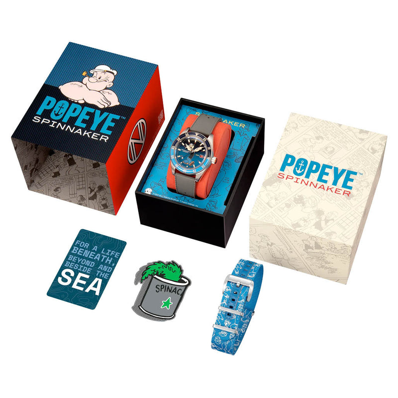 Spinnaker Fleuss Automatic Popeye Bronemies Limited Edition with Blue Dial #SP-5161-02