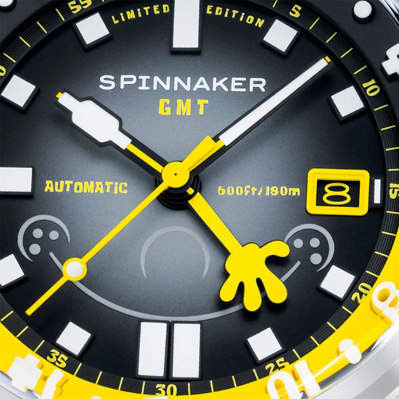Spinnaker x Spongebob Bradner GMT Bubbly Grins in Spongebob Yellow #SP-5162-11