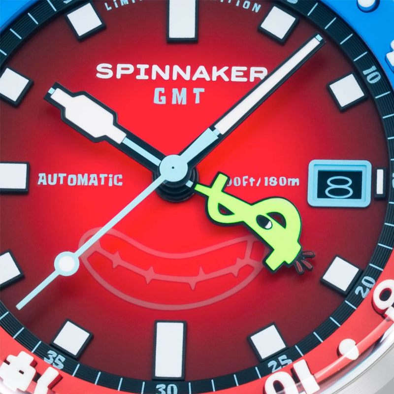 Spinnaker x Spongebob Bradner GMT Bubbly Grins in Mr. Krabs Red #SP-5162-22