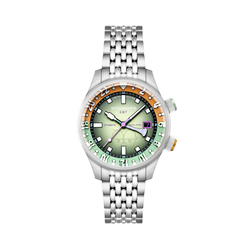 Spinnaker x Spongebob Bradner GMT Bubbly Grins in Squidward Green