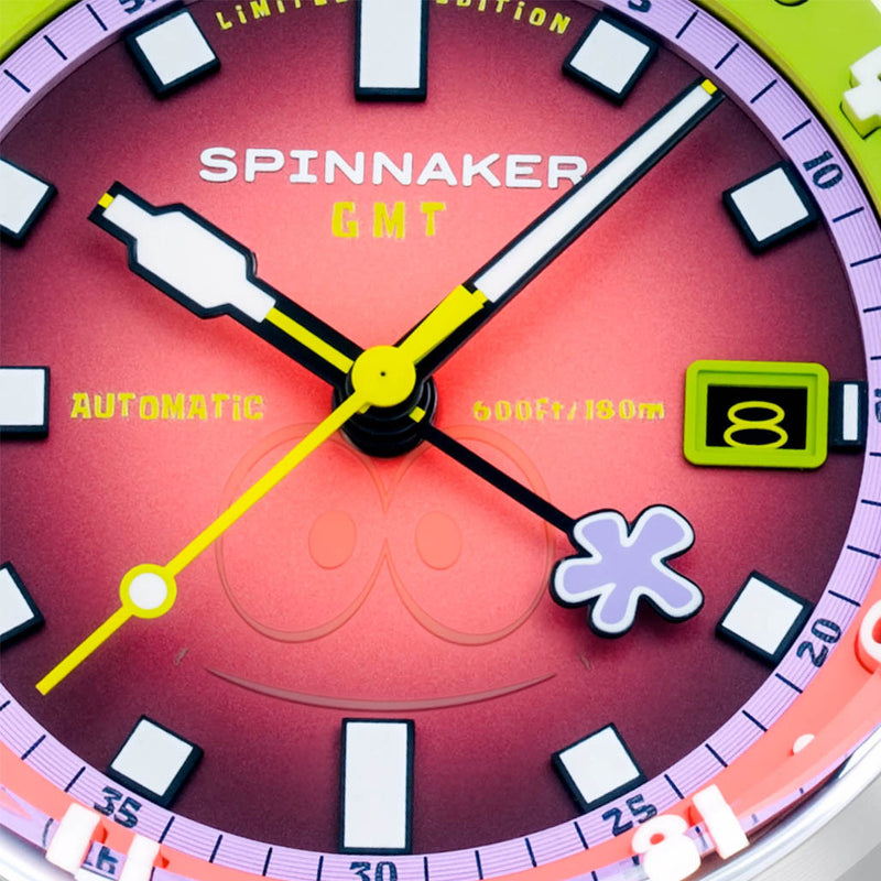 Spinnaker x Spongebob Bradner GMT Bubbly Grins in Patrick Pink #SP-5162-44