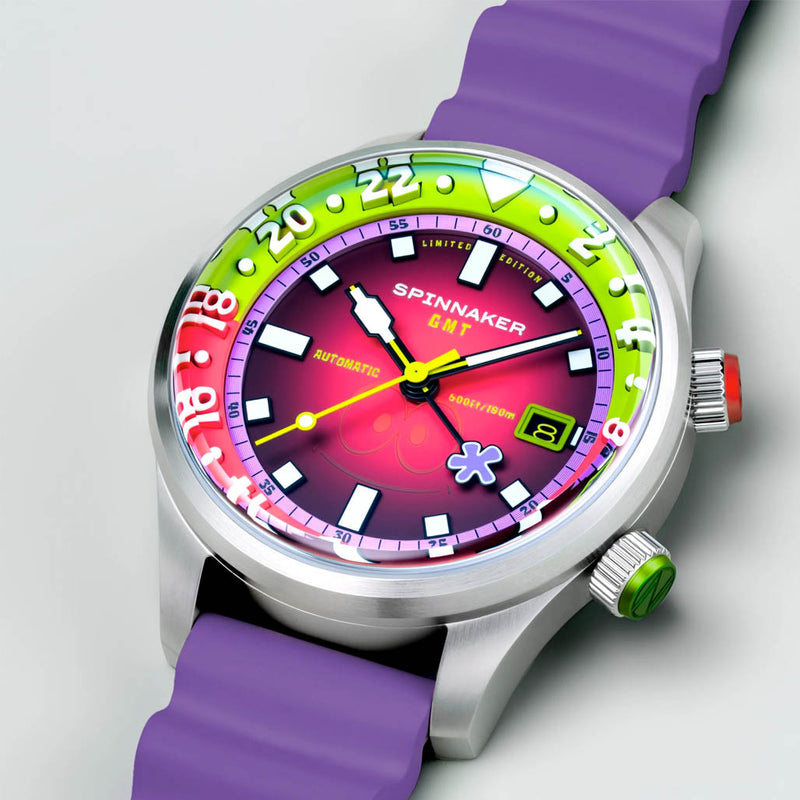 Spinnaker x Spongebob Bradner GMT Bubbly Grins in Patrick Pink #SP-5162-44