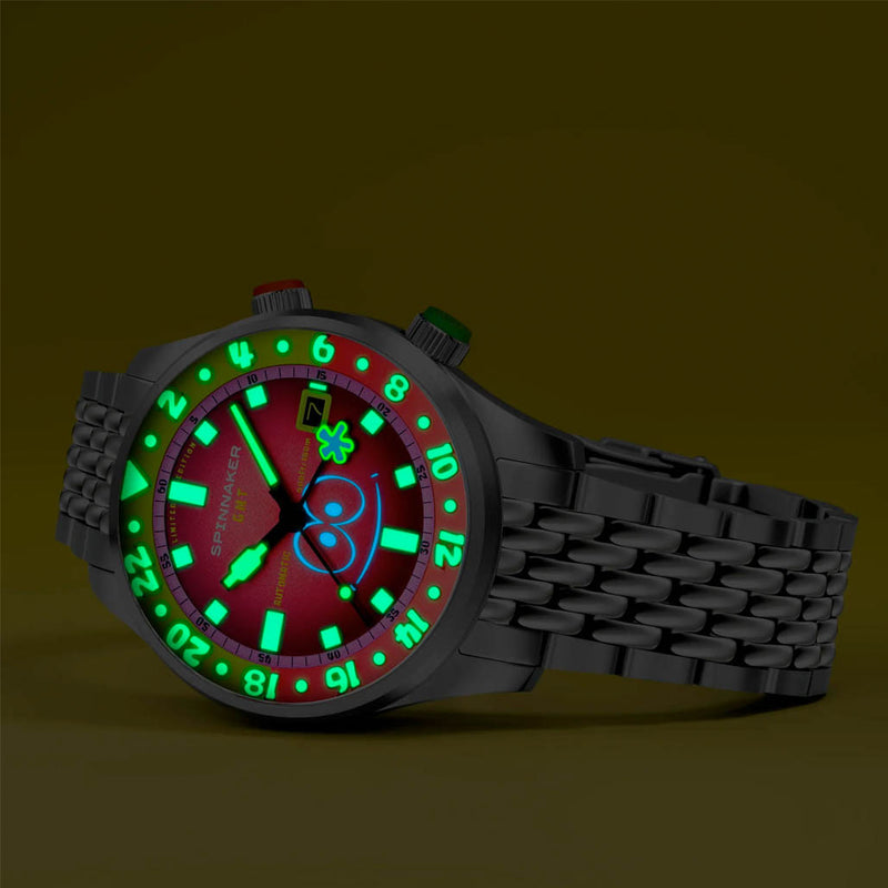 Spinnaker x Spongebob Bradner GMT Bubbly Grins in Patrick Pink #SP-5162-44