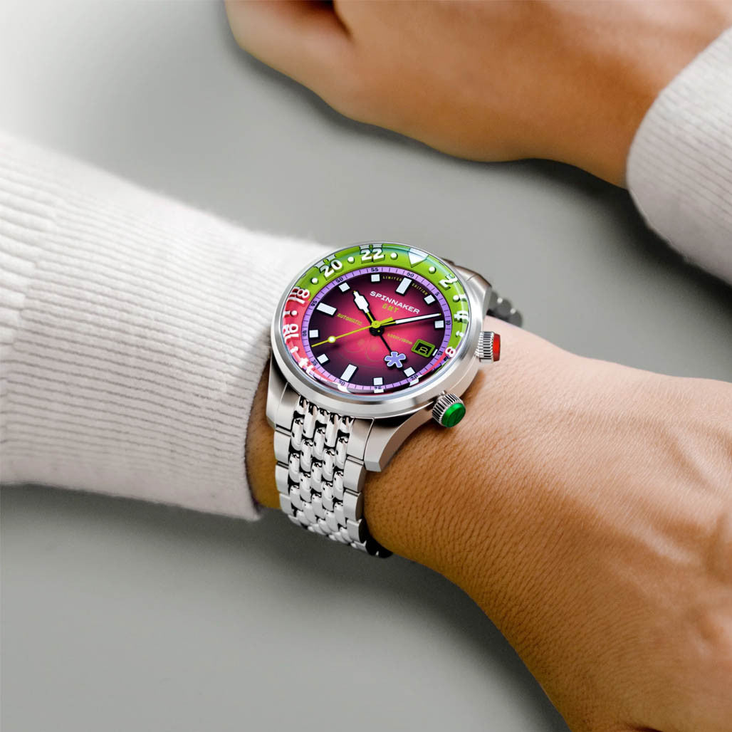 Spinnaker x Spongebob Bradner GMT Bubbly Grins in Patrick Pink #SP