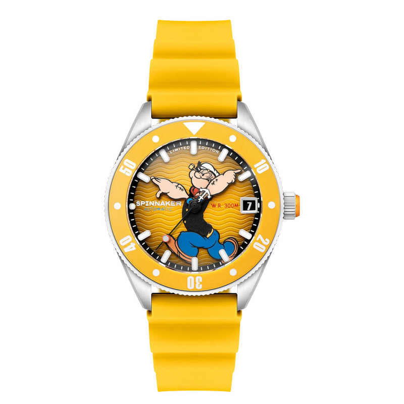 Spinnaker Challenger Automatic Popeye Anchor Arms LE Corncob Yellow #SP-5163-01