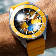Spinnaker Challenger Automatic Popeye Anchor Arms LE Corncob Yellow #SP-5163-01