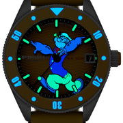 Spinnaker Challenger Automatic Popeye Anchor Arms LE Corncob Yellow #SP-5163-01