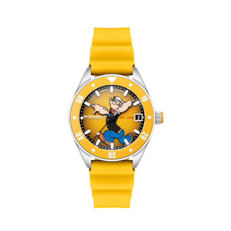 Spinnaker Challenger Automatic Popeye Anchor Arms LE Corncob Yellow #SP-5163-01