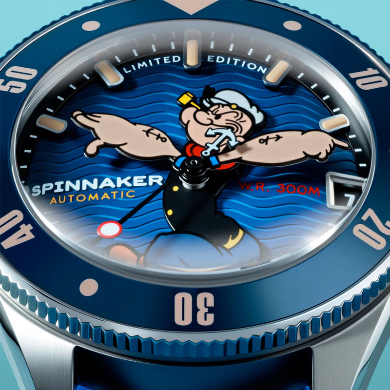 Spinnaker Challenger Automatic Popeye Anchor Arms LE Blue Buoy #SP-5163-02