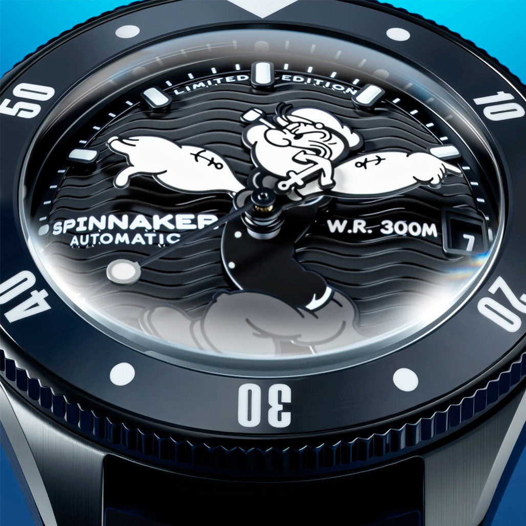 Spinnaker Challenger Automatic Popeye Anchor Arms LE Midnight Mast