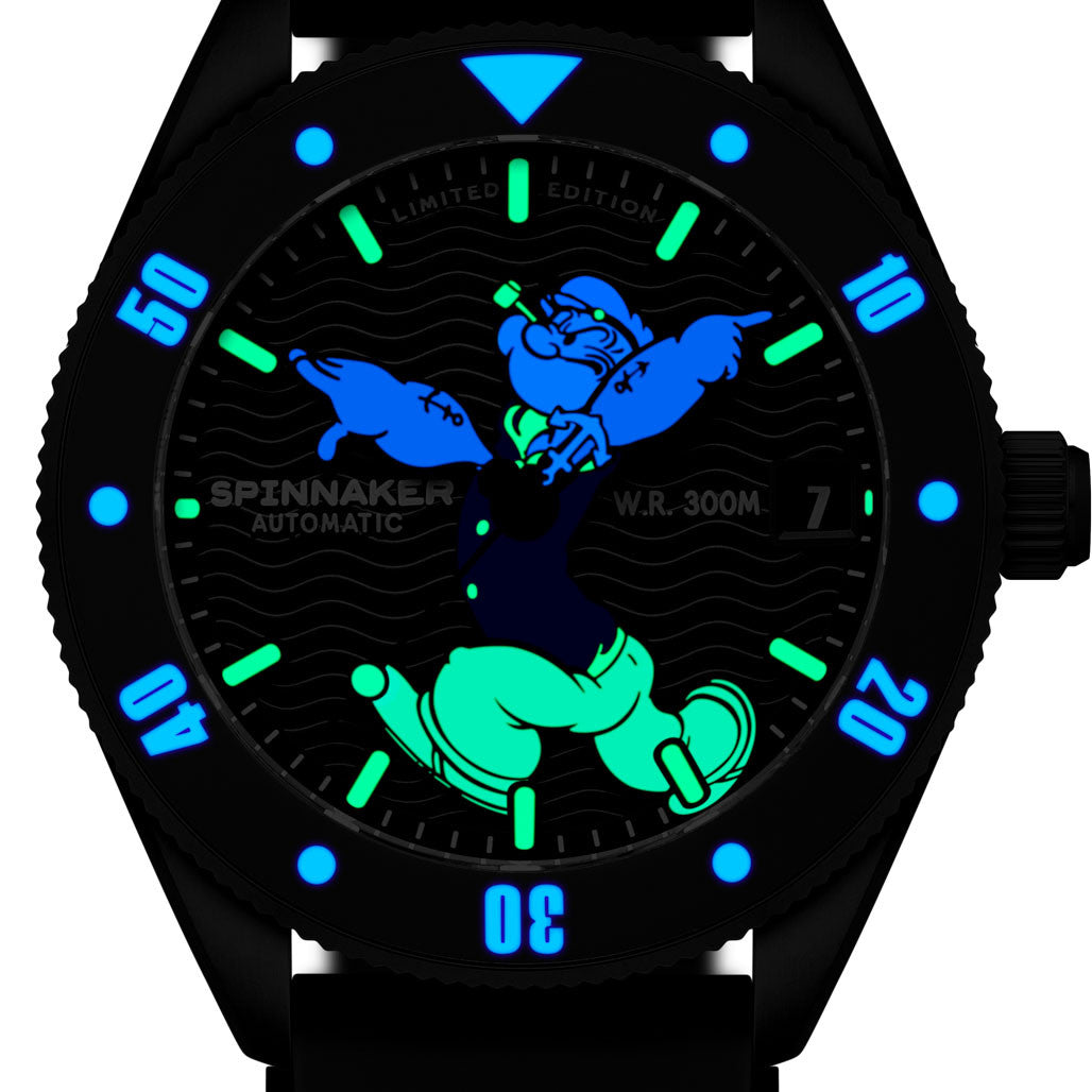 Spinnaker Challenger Automatic Popeye Anchor Arms LE Midnight Mast Spinnaker Challenger Automatic Popeye Anchor Arms LE Midnight Mast