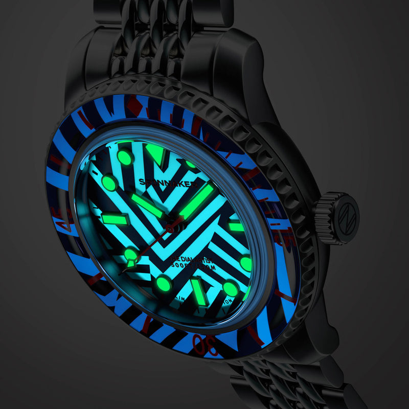 Spinnaker Razzle Dazzle Fleuss 40 Automatic Limited Edition Watch #SP-5165-11