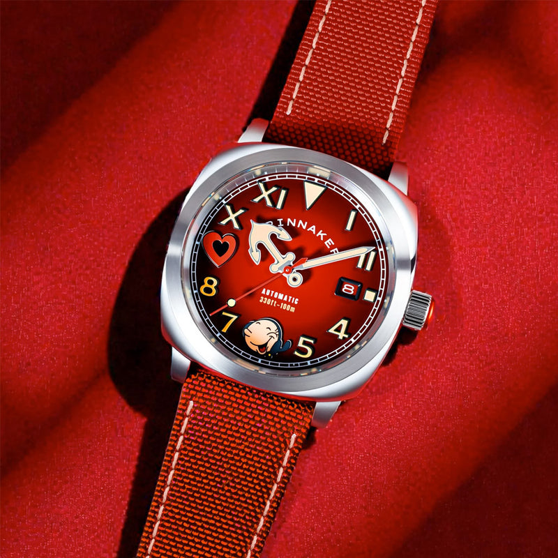 Spinnaker Hull California Dial Popeye Sailors and Sweethearts LE Watch in Red #SP-5169-02