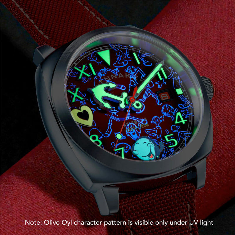 Spinnaker Hull California Dial Popeye Sailors and Sweethearts LE Watch in Red #SP-5169-02
