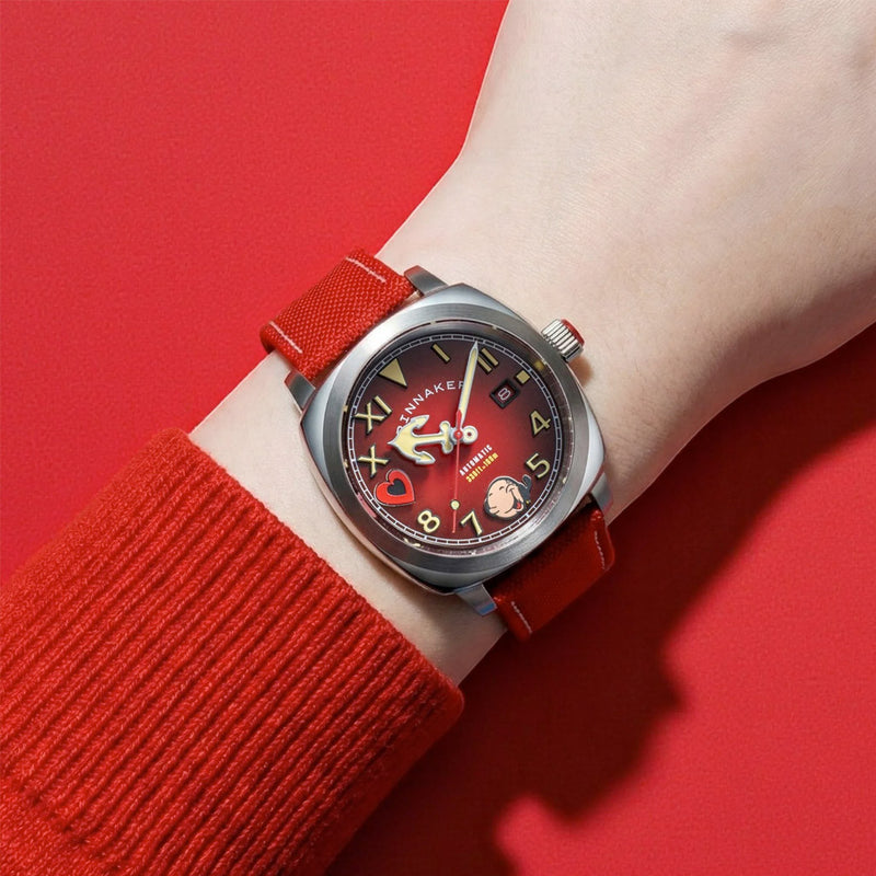 Spinnaker Hull California Dial Popeye Sailors and Sweethearts LE Watch in Red #SP-5169-02