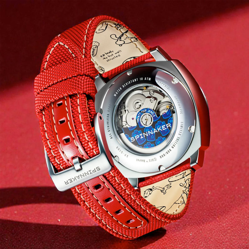 Spinnaker Hull California Dial Popeye Sailors and Sweethearts LE Watch in Red #SP-5169-02