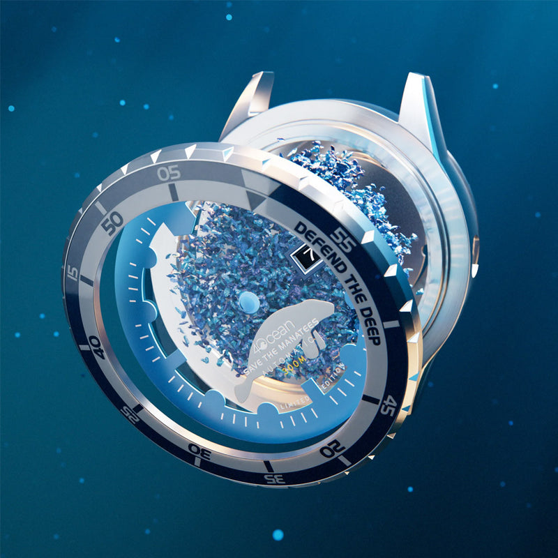 Spinnaker 4ocean Limited Edition Hass Watch with Manatee Dial #SP-5172-11