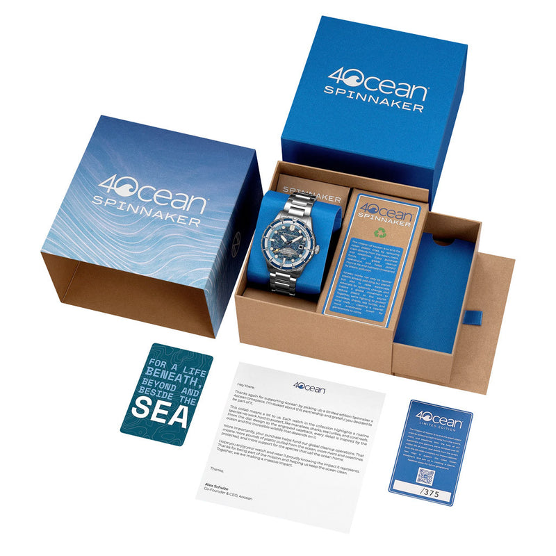 Spinnaker 4ocean Limited Edition Hass Watch with Manatee Dial #SP-5172-11