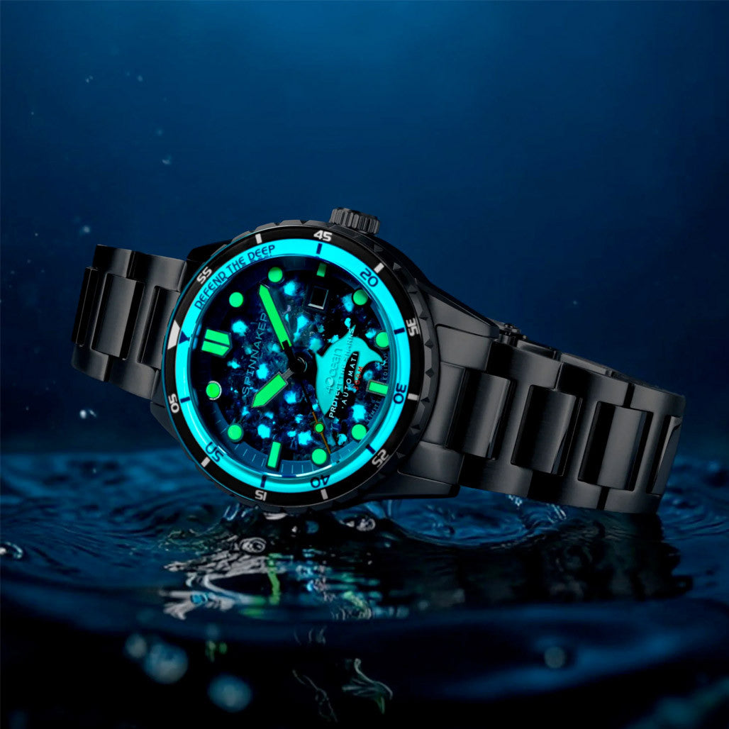 Spinnaker 4ocean Limited Edition Hass Watch with Shark Dial #SP