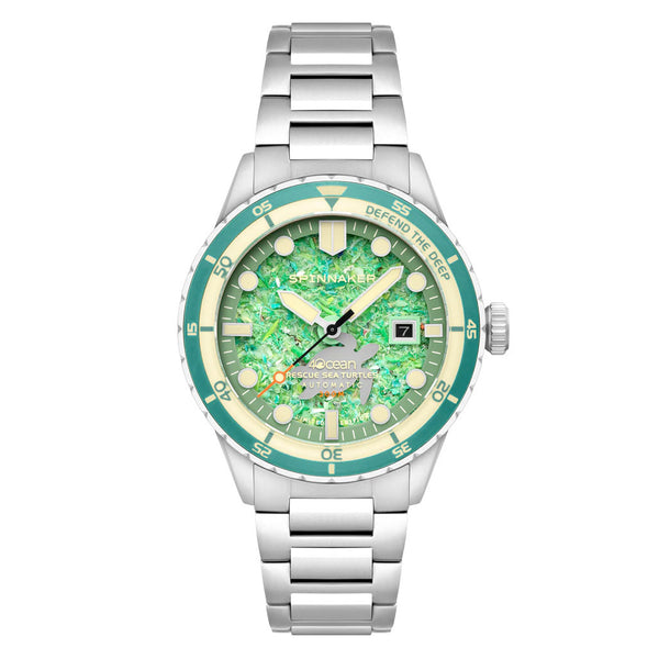 Spinnaker 4ocean Limited Edition Hass Watch with Sea Turtle Dial #SP-5172-33