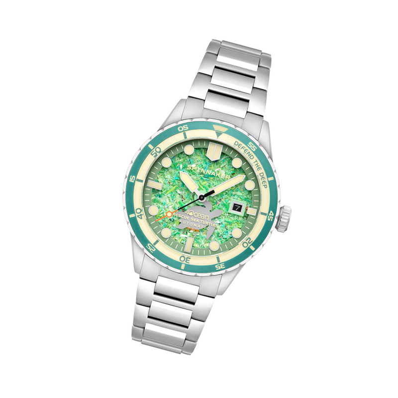Spinnaker 4ocean Limited Edition Hass Watch with Sea Turtle Dial #SP-5172-33