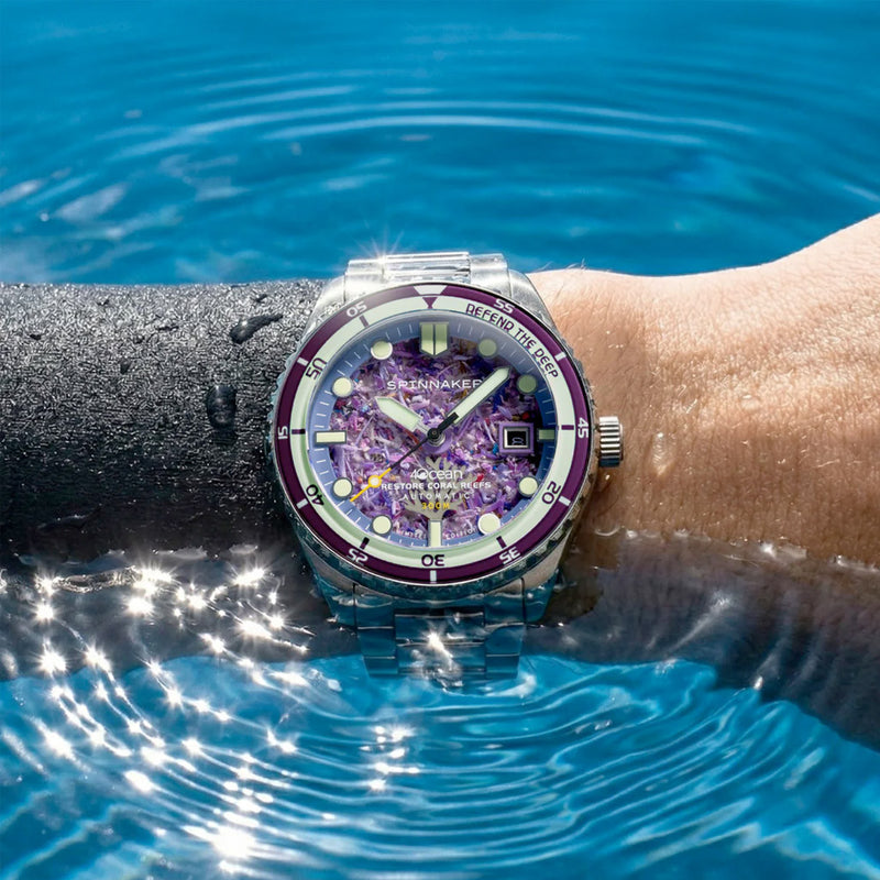 Spinnaker 4ocean Limited Edition Hass Watch with Coral Reef Dial #SP-5172-44