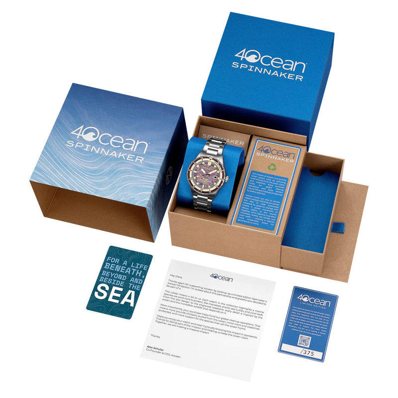 Spinnaker 4ocean Limited Edition Hass Watch with Coral Reef Dial #SP-5172-44