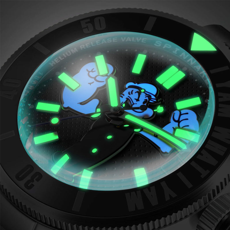 Spinnaker x Popeye Piccard Forearm Fury in Barnacle Black #SP-5173-11