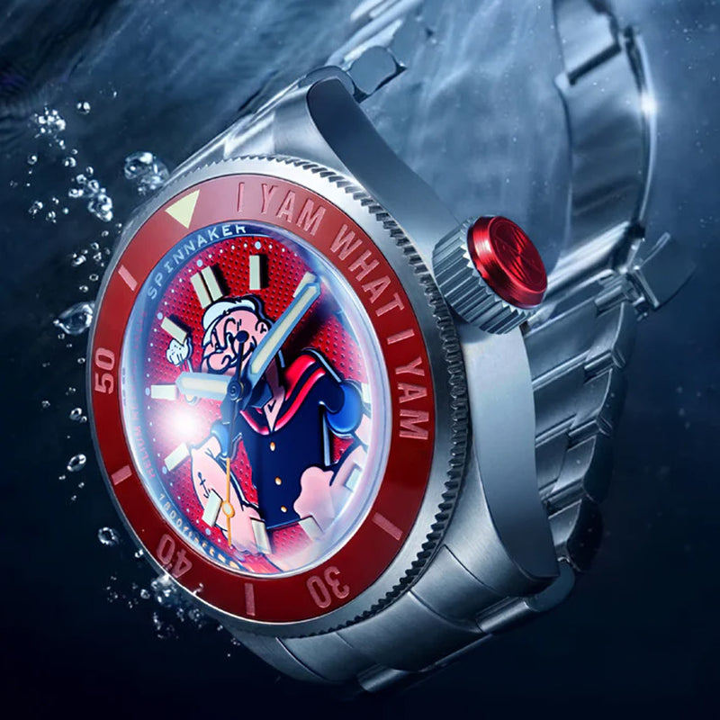 Spinnaker x Popeye Piccard Forearm Fury in Blistering Red #SP-5173-33
