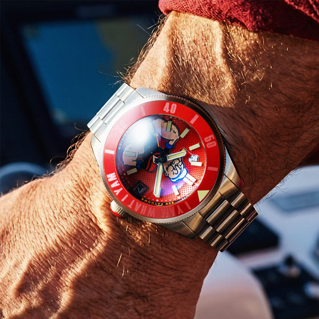 Spinnaker x Popeye Piccard Forearm Fury in Blistering Red #SP-5173