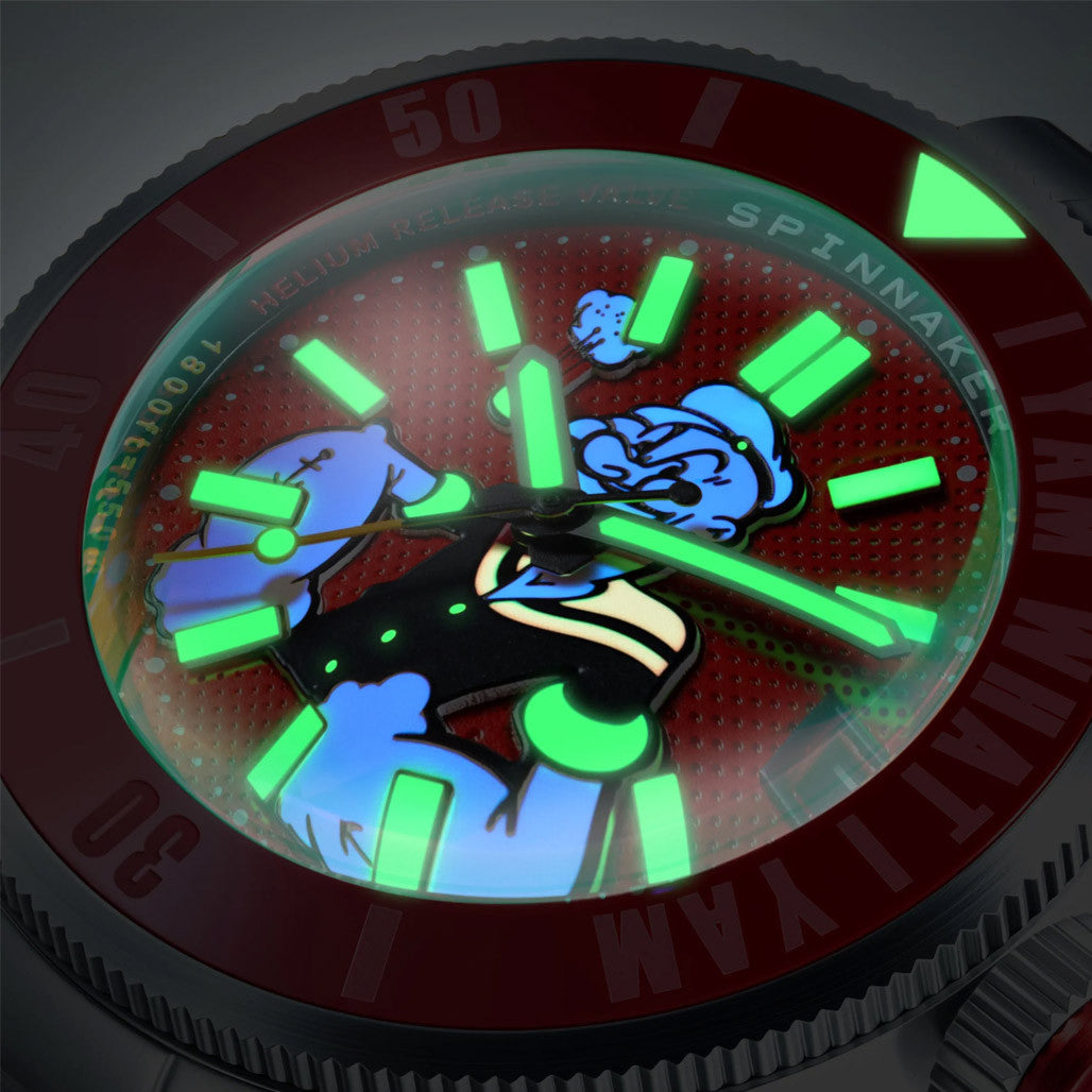 Spinnaker x Popeye Piccard Forearm Fury in Blistering Red #SP-5173